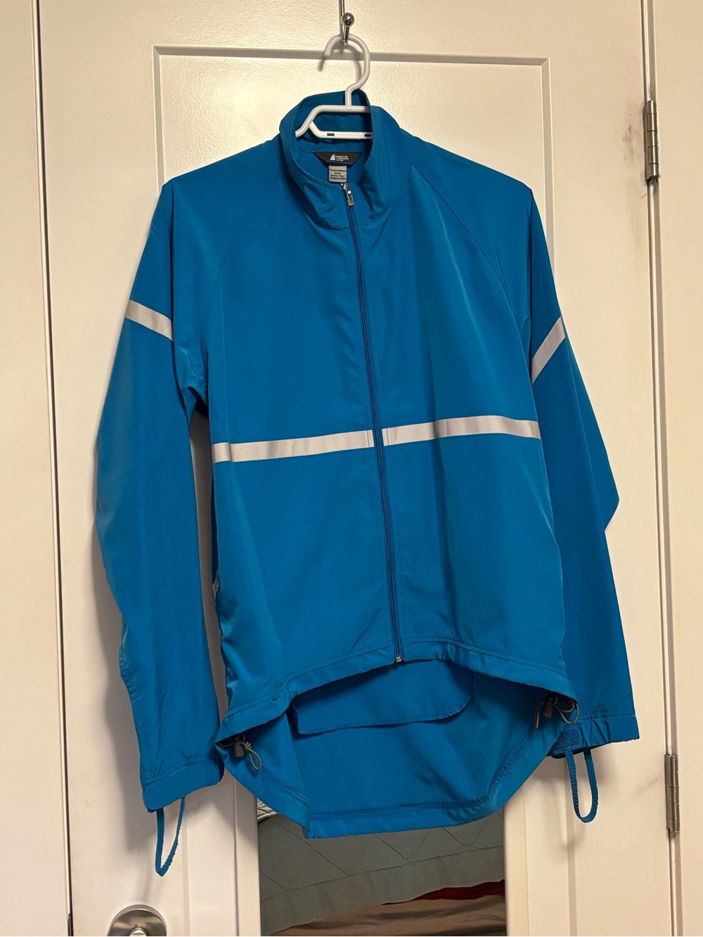 MEC Bright Blue Women's Performance Jacket with Reflective Stripe
